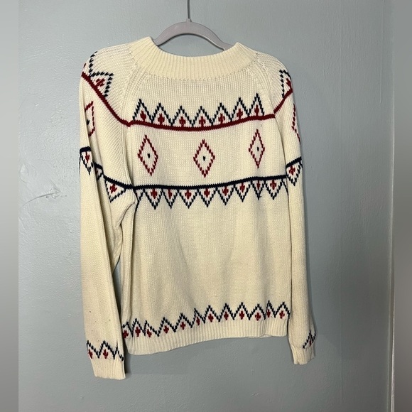 Mancraft knits Nordic pattern acrylic ski sweater - Picture 1 of 3